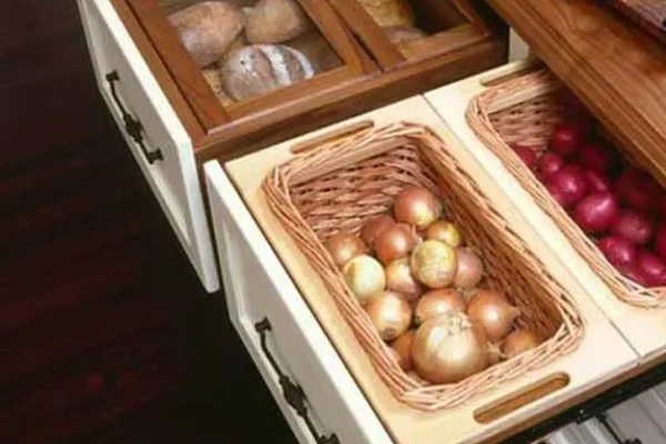 انواع سبد مخصوص سیب زمینی و پیاز داخل کابینت